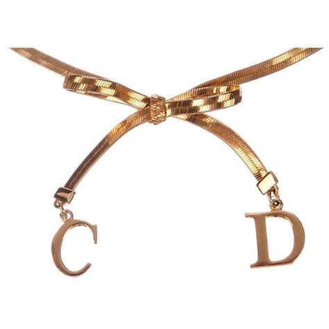 dior neck bow|christian dior necklace women.